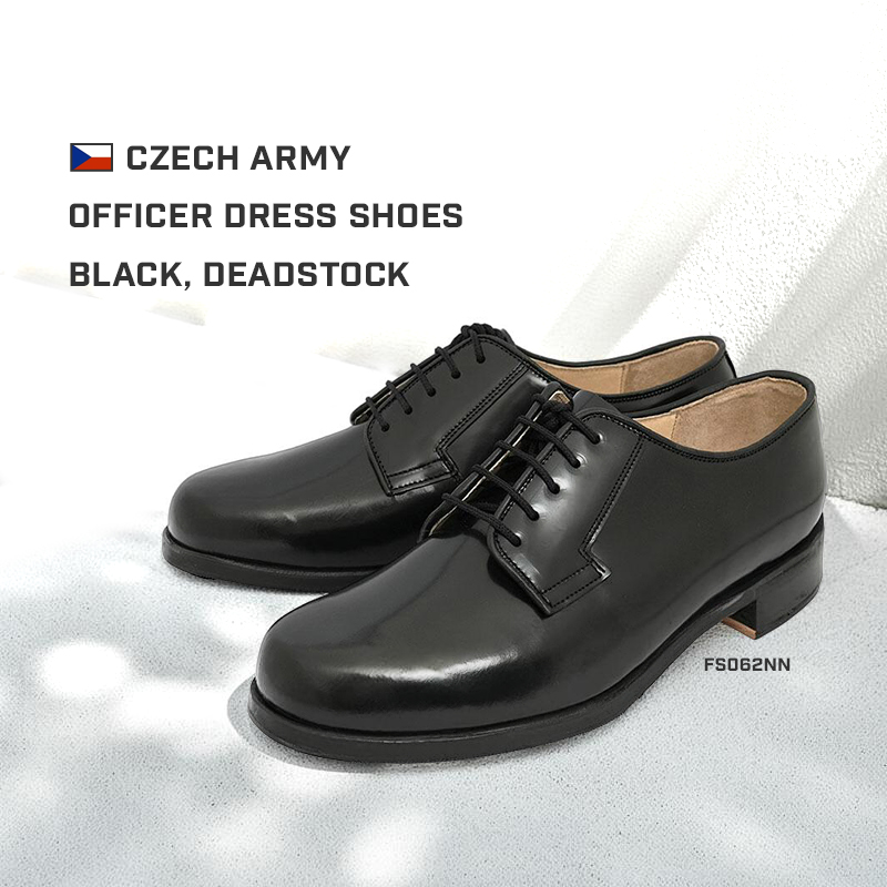 チェコ軍 オフィサー ドレスシューズ ブラック デッドストック FS062NN