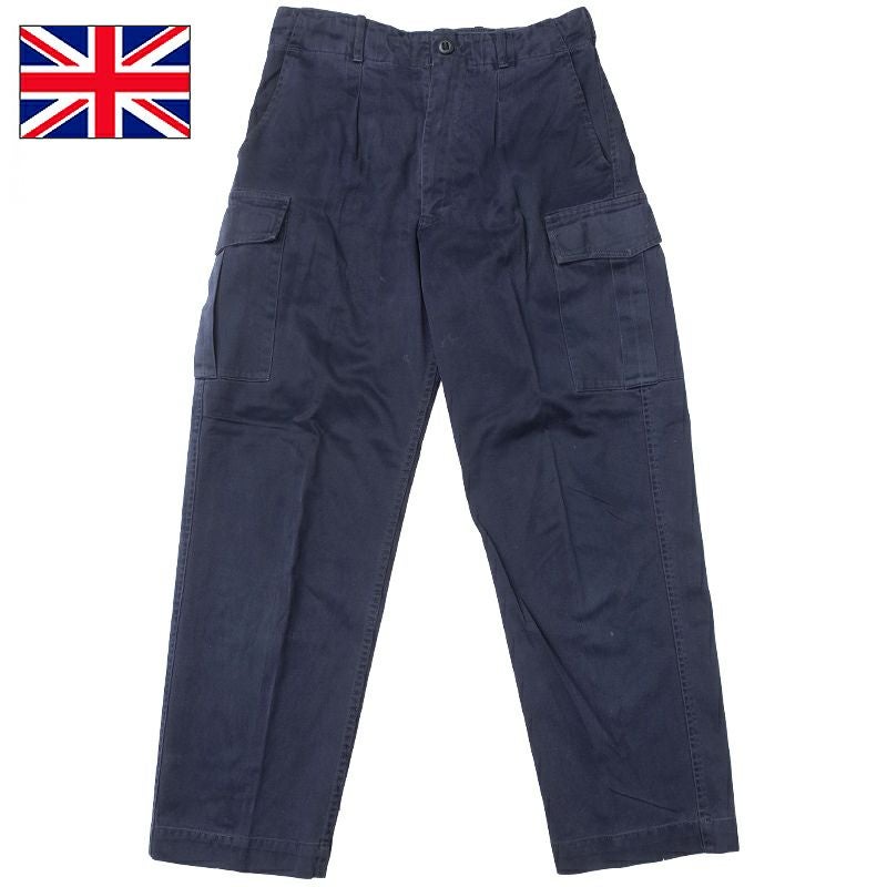 イギリス軍 ROYAL NAVY カーゴパンツ ネイビー 前期型 USED PP076UN
