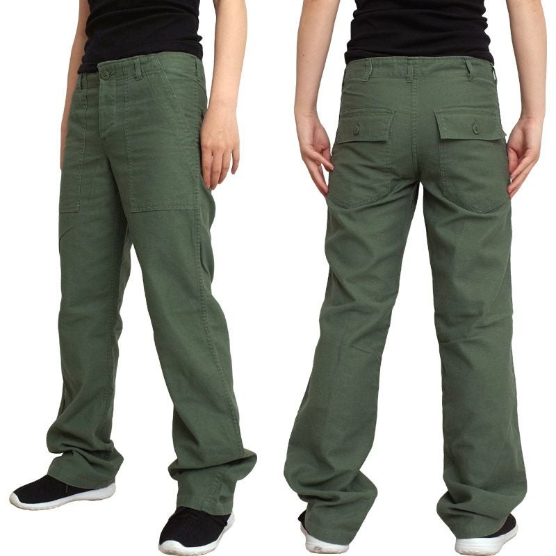 ベイカーパンツ　アメリカ軍　軍パン US ARMY】アメリカ軍 ベイカーパンツ グリーン（緑） サイズ L – LASTLAB