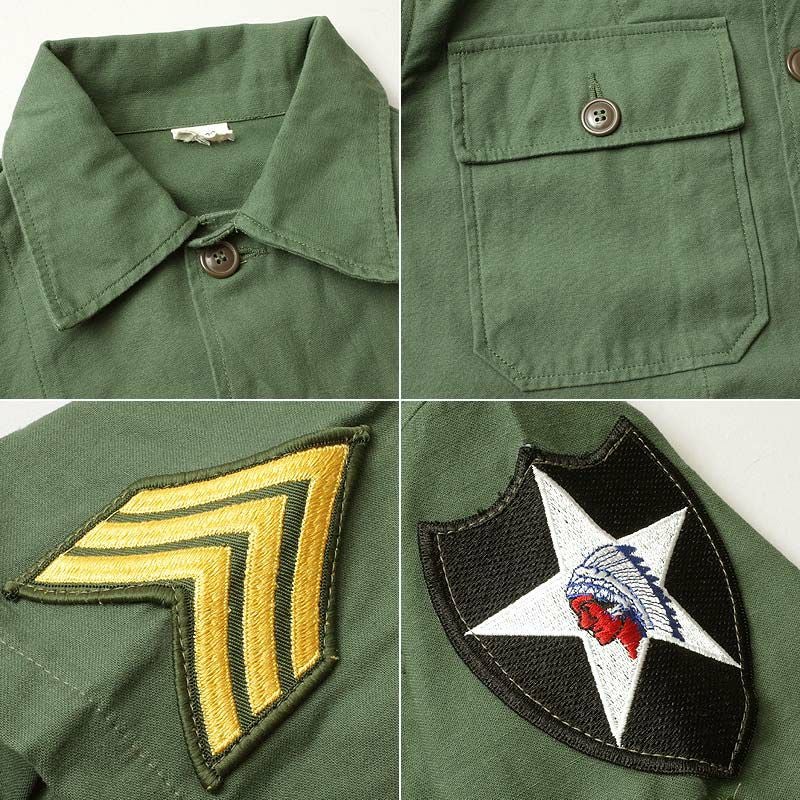 米軍タイプ OG-107ファティーグシャツ 半袖 ジョンレノンModel USED