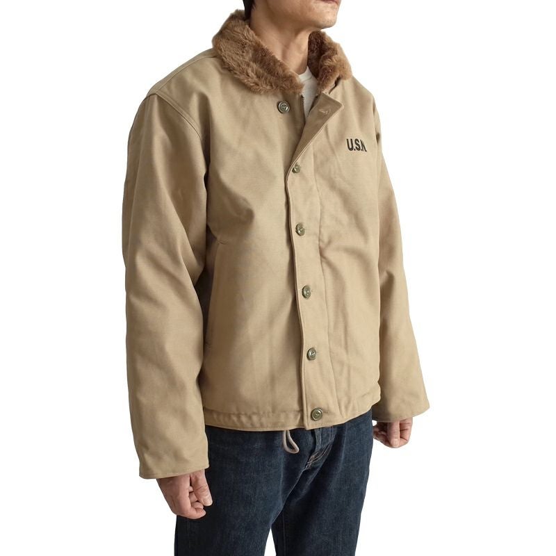 米軍タイプ N-1デッキジャケット 新品 JJ105YN SEABEESシービーズ