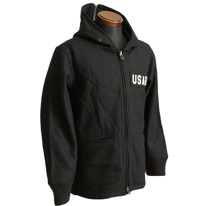 45%OFF！□米軍タイプ カデットパーカー ウール ブラック グレー