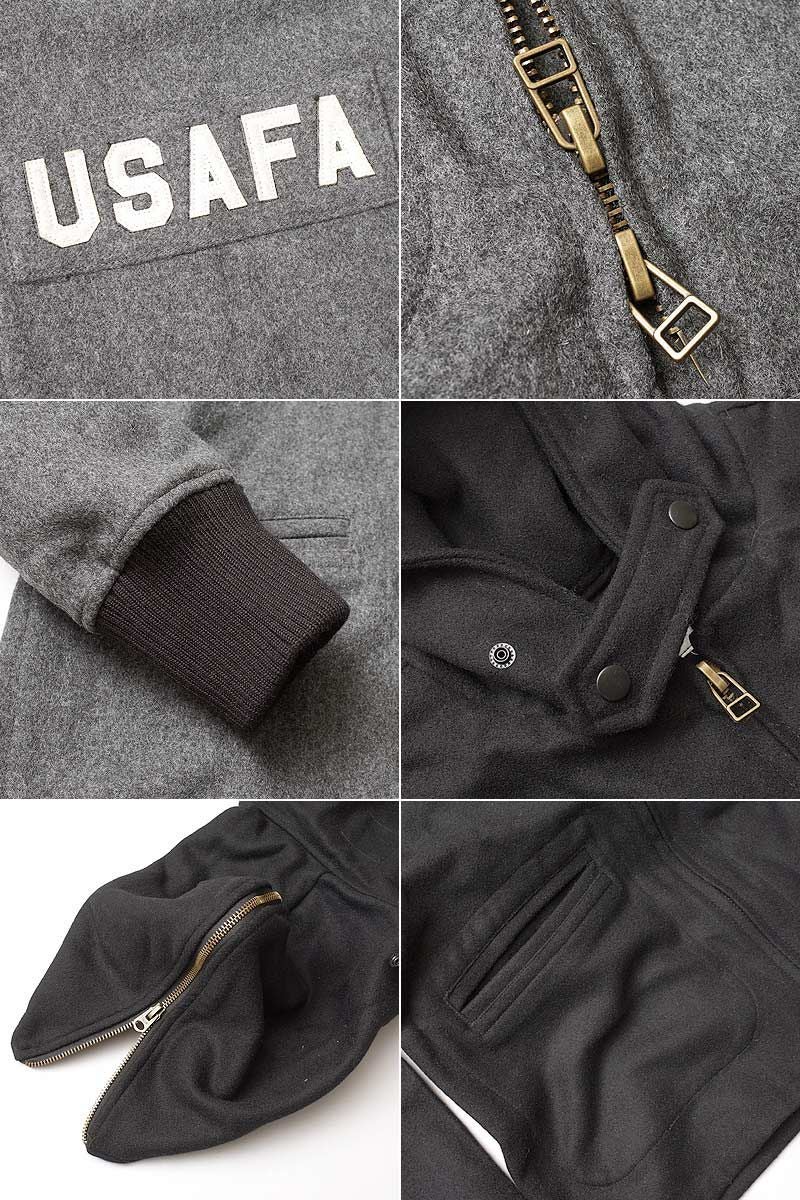 45%OFF！□米軍タイプ カデットパーカー ウール ブラック グレー