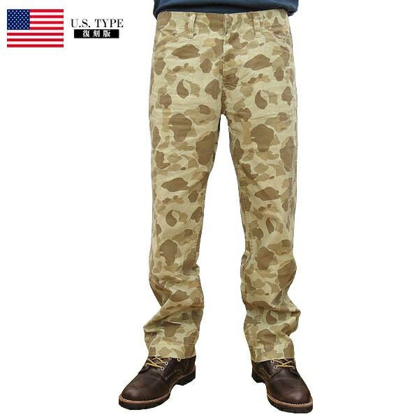 米軍タイプ USMC P1941 ダックハンターデザートカモ カーゴパンツ