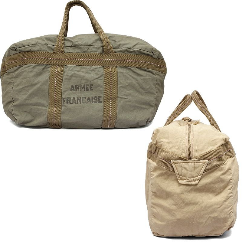 フランス軍タイプ パラトルーパーバッグ USED加工 ロゴ入り『A.F.』 L