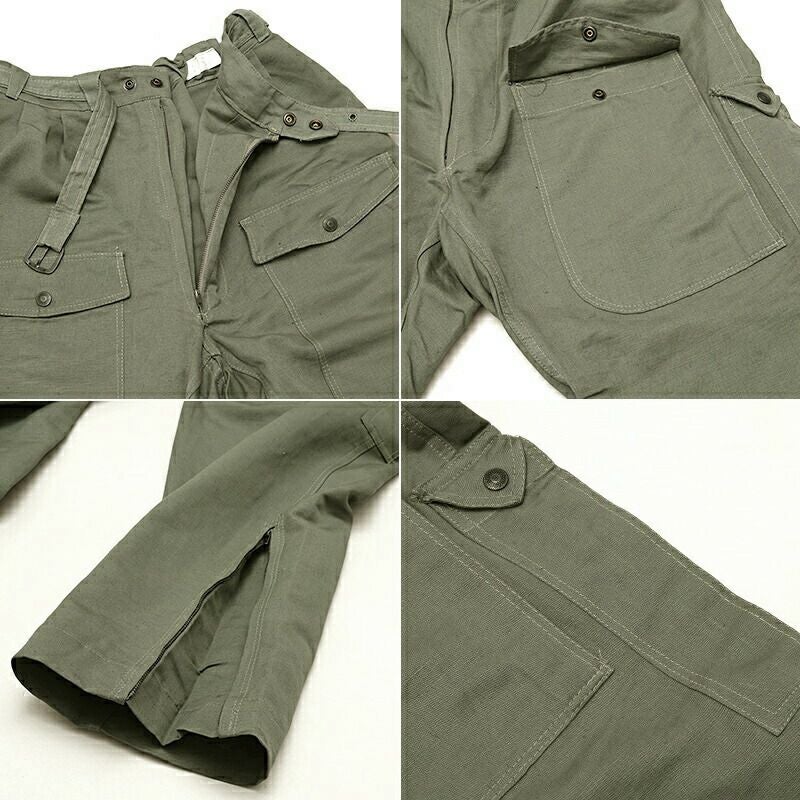 60s イタリア空軍実物パイロットパンツ PRENTICEジップ ヴィンテージ イタリア軍 AFパイロットパンツ グレー デッドストック PP203NN 空軍