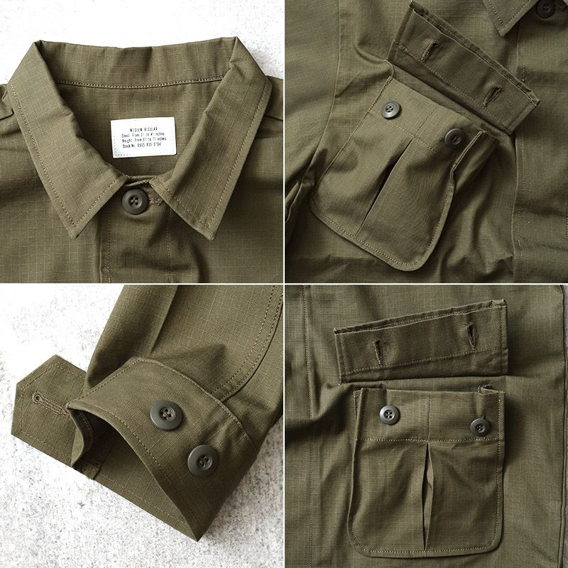 米軍タイプ ジャングルファティーグジャケット 4th モデル 長袖