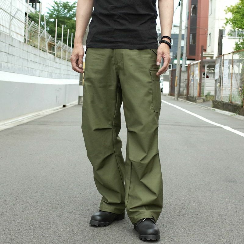 米軍タイプ M-65フィールドパンツ ノンウォッシュ #PP062YN SEABEES 