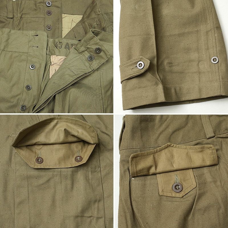 フランス軍 M-47 フィールドパンツ ツイル生地 デッドストック PP196NN