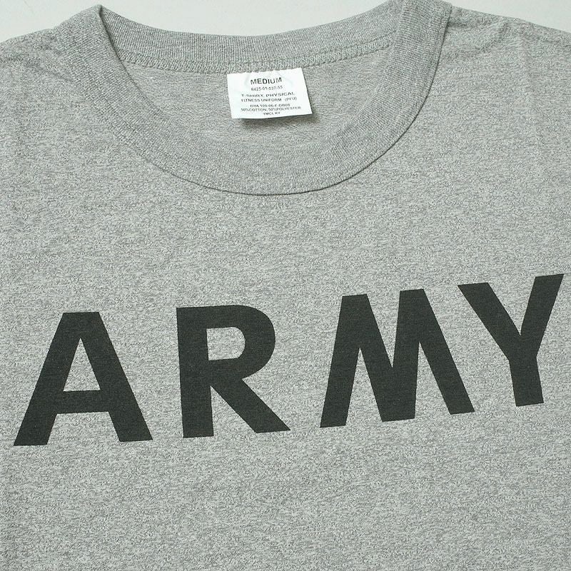 メール便可 米軍タイプ ARMY 長袖Tシャツ グレー 新品 #JU058YNメンズ