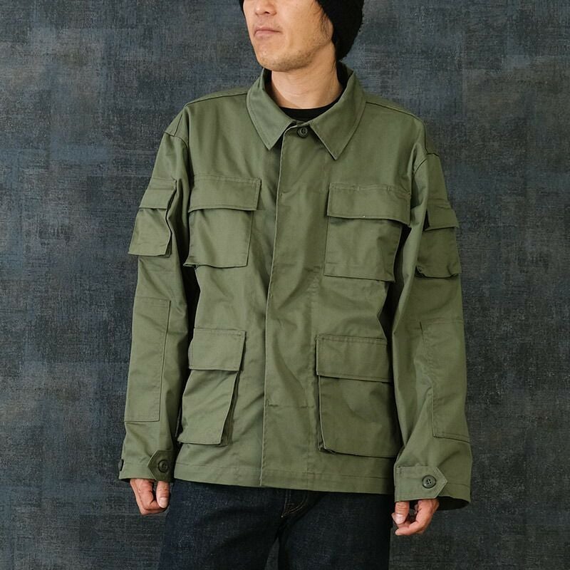 米軍タイプ BDUジャケット オリーブ #JB001YN OD メンズ コンバット