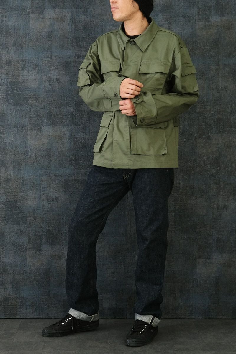 米軍タイプ BDUジャケット オリーブ #JB001YN OD メンズ コンバット