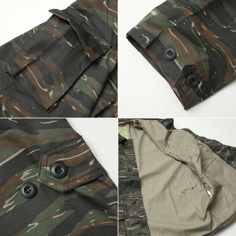 米軍タイプ BDUジャケット タイガーカモ JB005YN メンズ コンバット