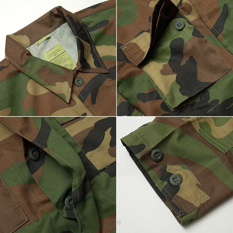 米軍タイプ BDUジャケット ウッドランド JB004YN メンズ コンバット