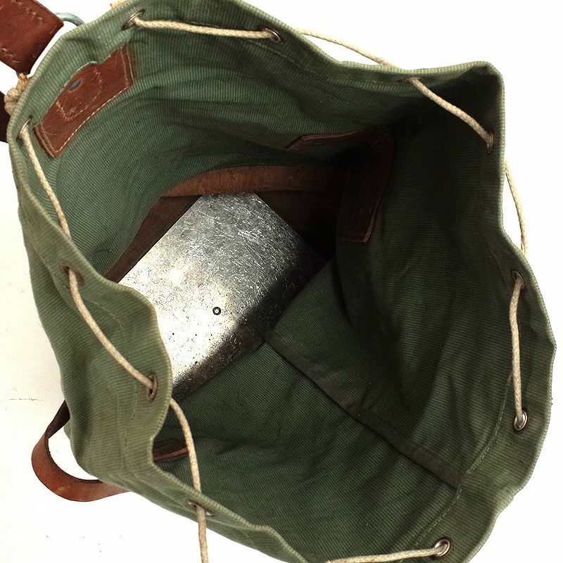 30%OFF！□スイス軍 マウンテンダッフルバッグ レザーボトム USED