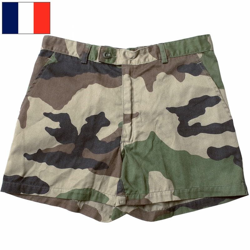 メール便可 フランス軍 ショートパンツ CCEカモフラージュ USED