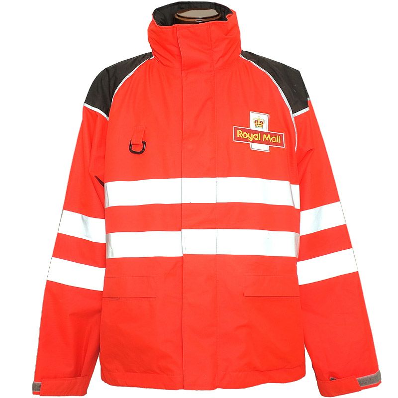 XM Yachting 防水ジャケット と　パンツ　レッド　信頼の本場イギリス製 イギリス郵便局 ロイヤルメール 3レイヤー 防水ジャケット USED