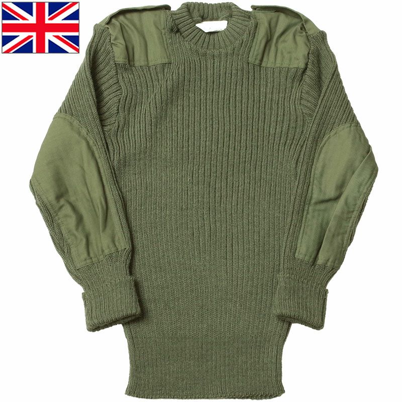 イギリス軍 コマンドセーター オリーブ デッドストック JW031NN
