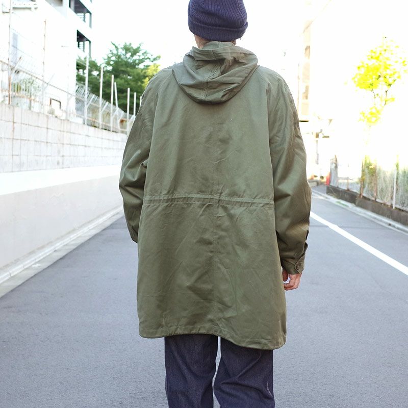 フランス軍 実物 後継パーカーコート 92L ライナー付 オリーブ フランス軍 M64 パーカー ライナー付 92L デッドストック 古着屋