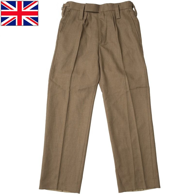 イギリス軍 No.2 ドレスパンツ ウールポリエステル素材 ブラウン イギリス軍 No.2 ドレスパンツ ウールポリエステル素材 ブラウン