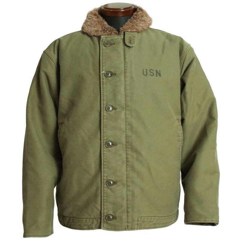 HOUSTON ヒューストン #5N-1UD N-1デッキジャケット USED加工 メンズ
