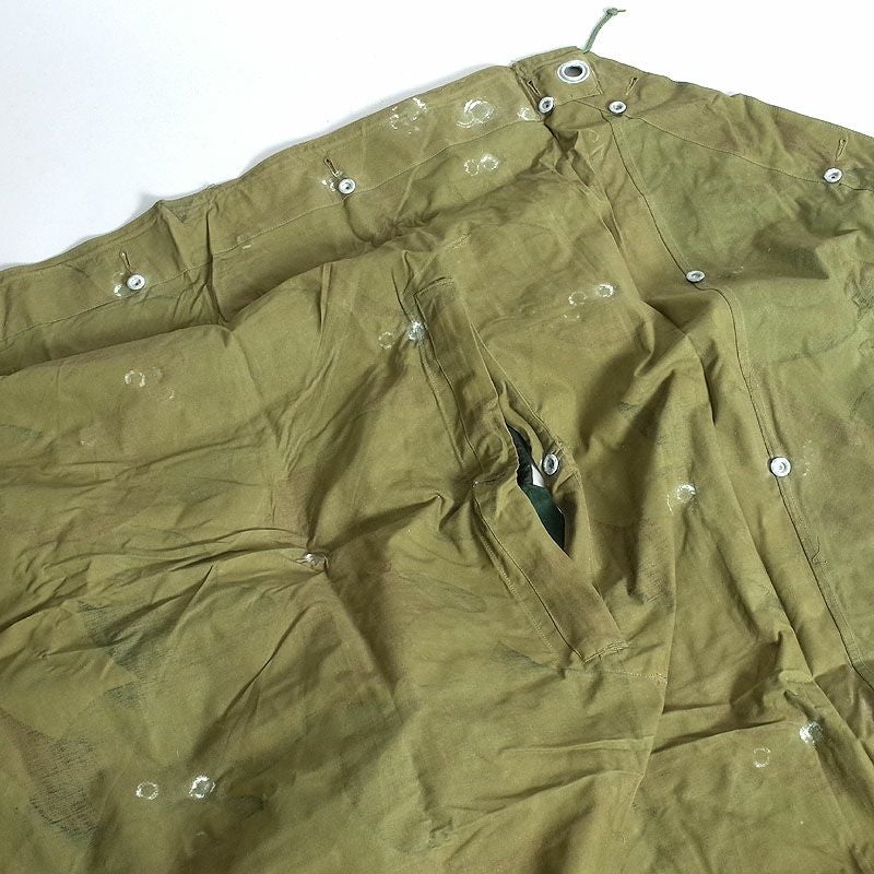 ベルギー軍幕　パップテント　ナイロン　フライシートのみ ベルギー軍 テントセット M54カモ USED EE616UN軍幕 シェルターハーフ