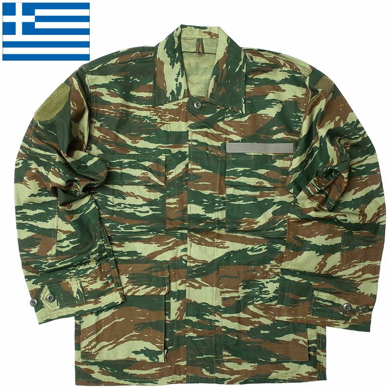 ギリシャ軍 フィールドジャケット リザードカモ デッドストック