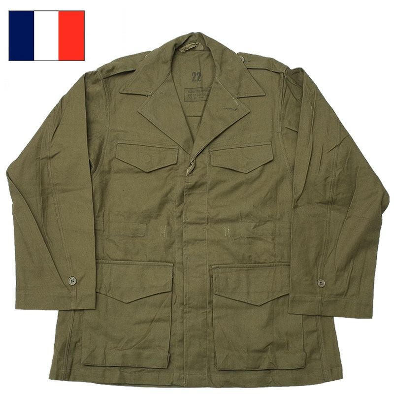 フランス軍 M-47 フィールドジャケット ツイル生地 オリーブ 前期型