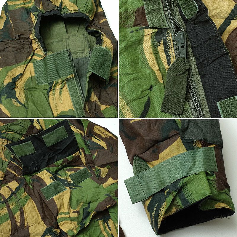 米軍　防毒用ケミカルパーカー　迷彩ジャケット フード付き 米軍NBCスーツ ケミカルパーカー ウッドランド迷彩 - ミリタリー