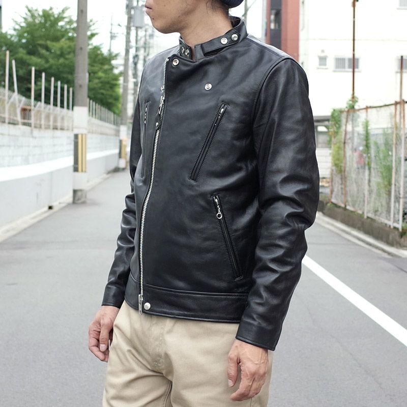 ショットレザー ダブルライダースジャケット 黒 Schott N.Y.C（ショット） Schott 3101048 ダブル ブレスト ライダース