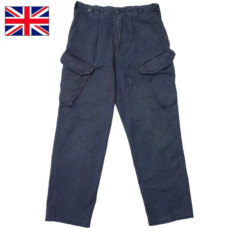 イギリス軍 ROYAL NAVY コンバット カーゴパンツ ネイビー 後期型 USED