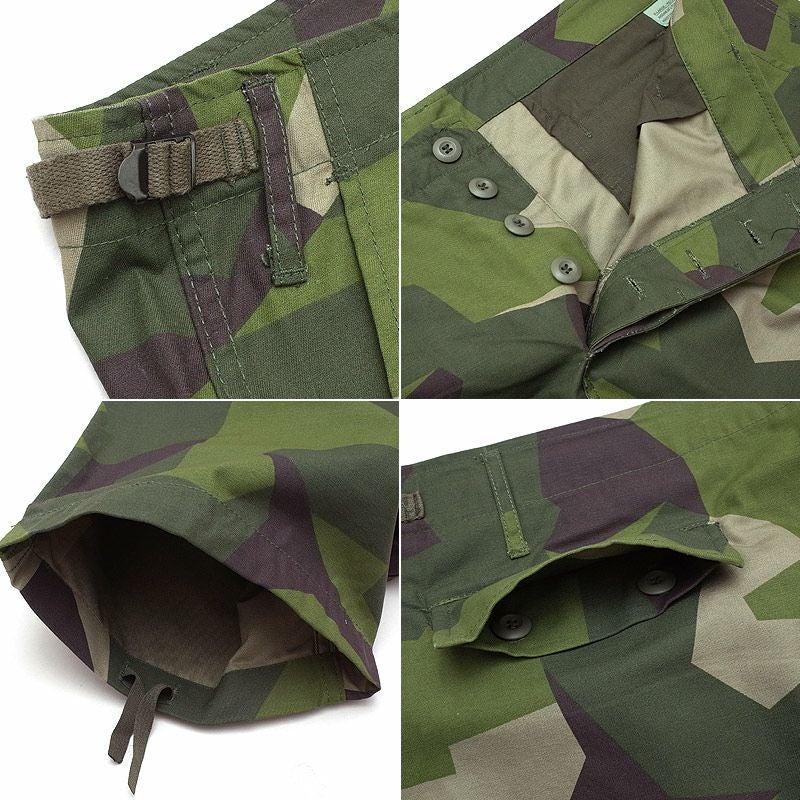 スウェーデン軍タイプ 6ポケット BDUパンツレプリカ メンズ ミリタリー
