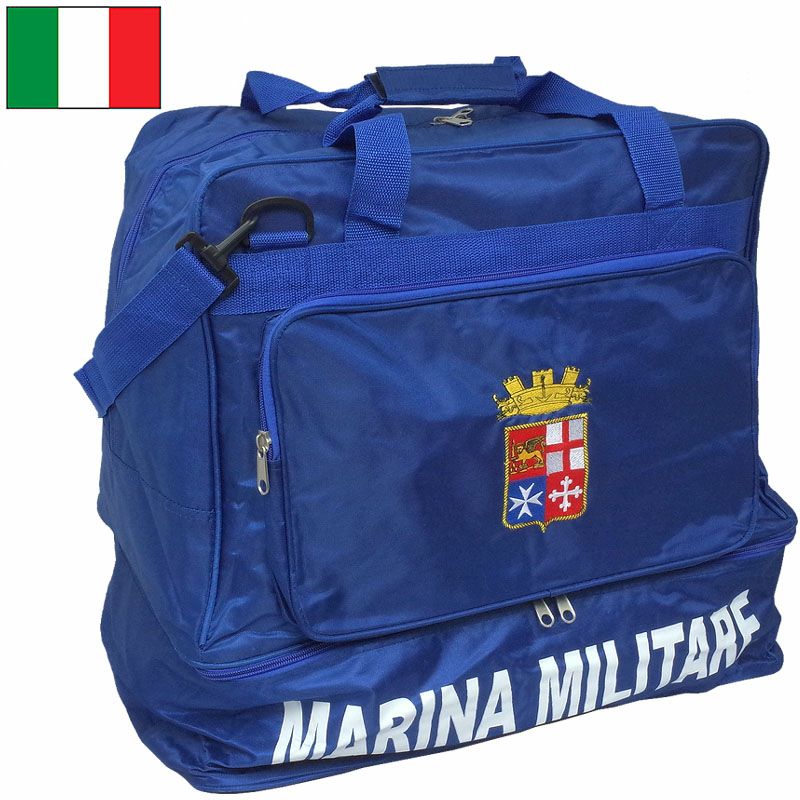 イタリア軍 MMI スポーツ ボストンバッグ ブルー デッドストック