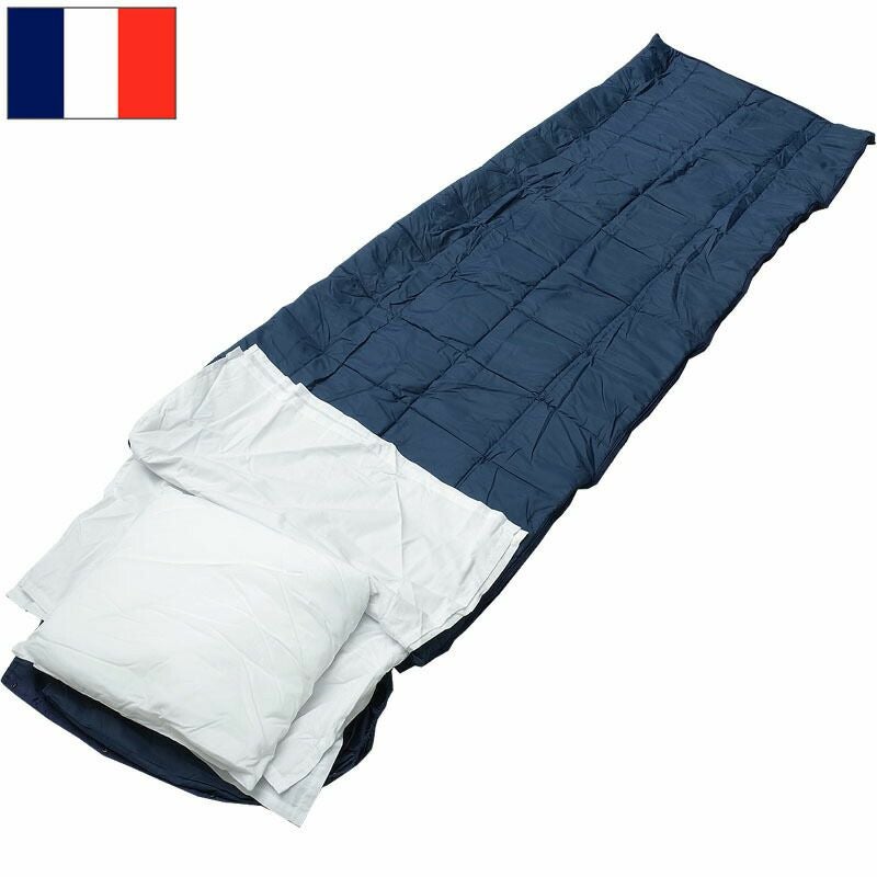 50%OFF！□フランス軍 ミリタリーポリス シュラフ ブルー デッド