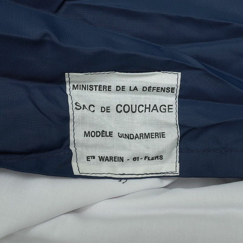 50%OFF！□フランス軍 ミリタリーポリス シュラフ ブルー デッド