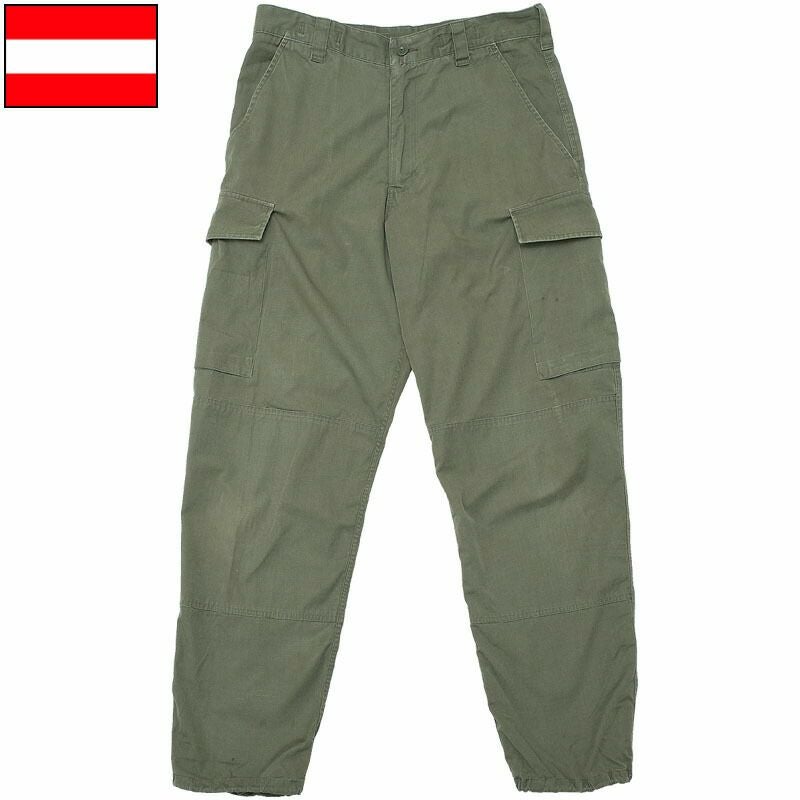 オーストリア軍 フィールド カーゴパンツ リップストップ オリーブ