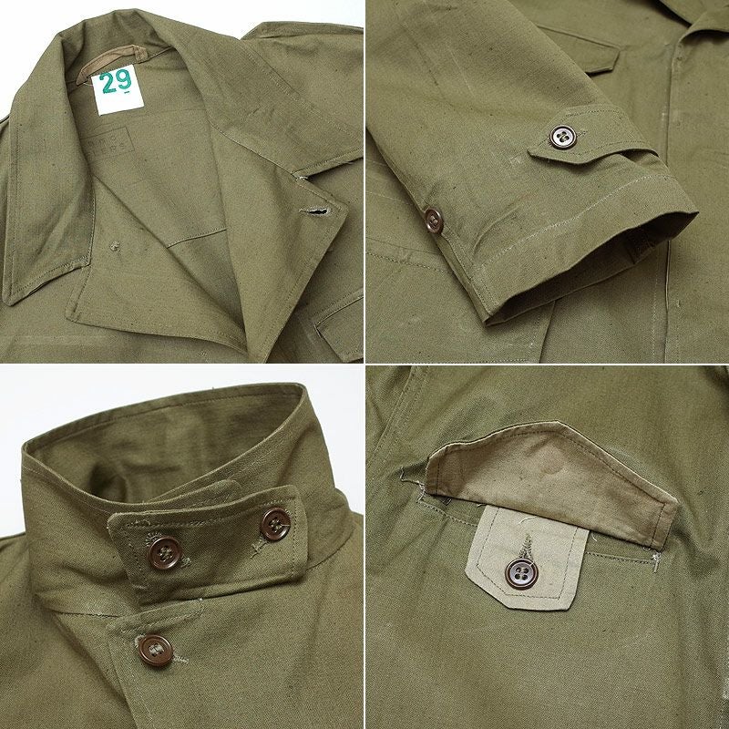 フランス軍 M-47 フィールドジャケット HBT 後期型 デッドストック M47