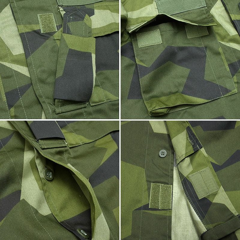 スウェーデン軍タイプ UF90 フィールドシャツ M90 スプリンターカモ