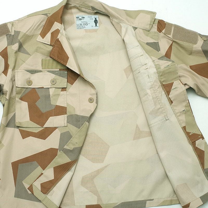スウェーデン軍タイプ UF90 フィールドシャツ デザートカモ 新品