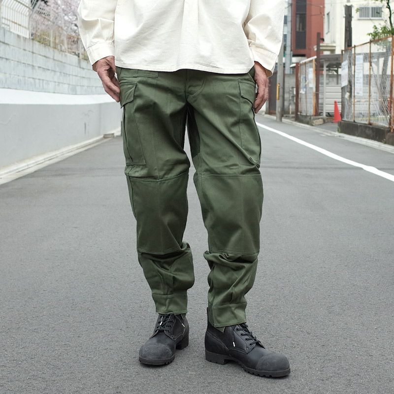 ベルギー軍 M-64 フィールドパンツ オリーブ 7ポケット USED PP223UN
