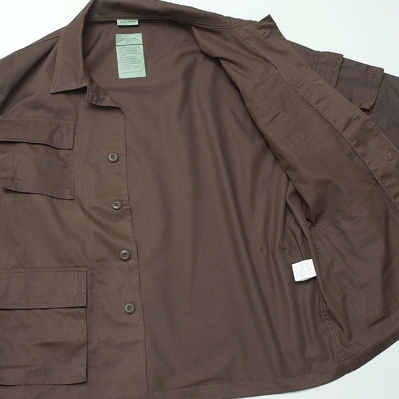米軍タイプ BDUジャケット ブラウン #JB029YN メンズ コンバット