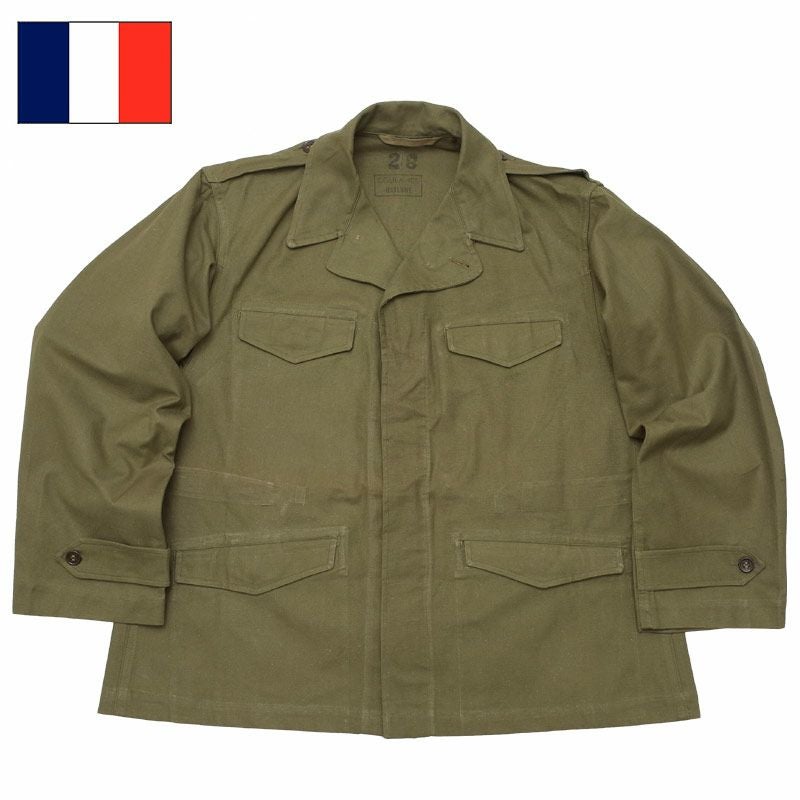 フランス軍 M-47 フィールドジャケット ツイル生地 オリーブ 前期型 フランス軍 M-47 フィールドジャケット ツイル生地 オリーブ 前期型