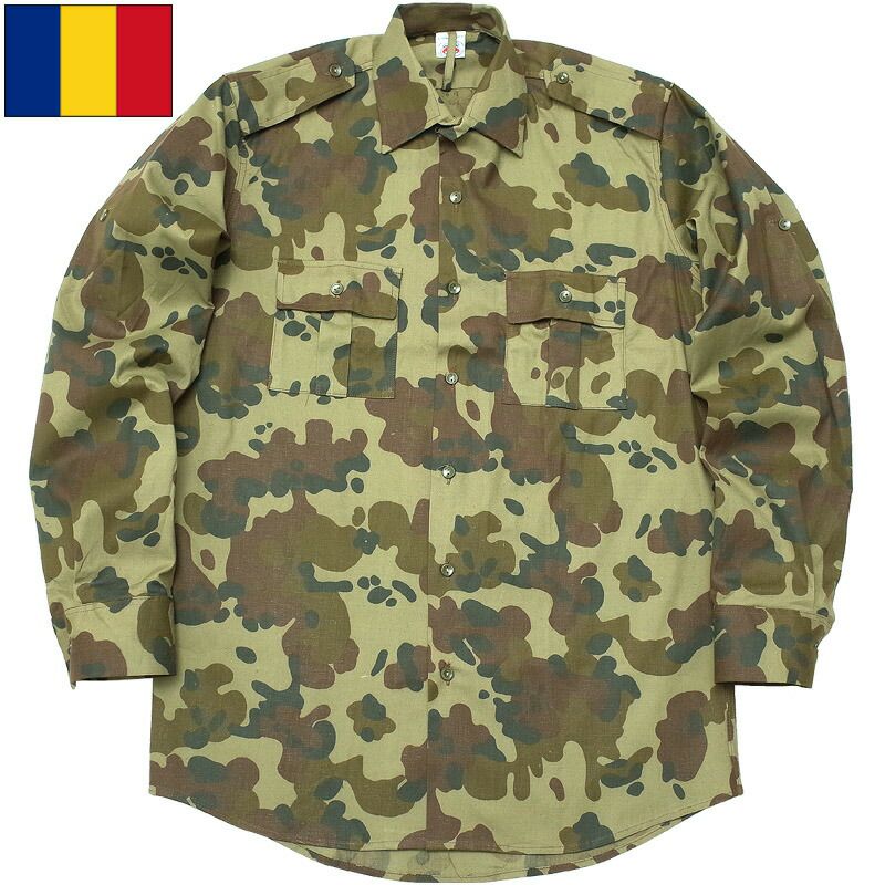 ルーマニア軍 フィールドシャツ 長袖 M94フレックカモ デッドストック