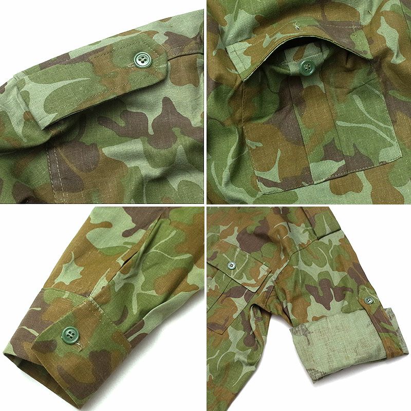 ルーマニア軍 フィールドシャツ 長袖 M90リーフカモ デッドストック