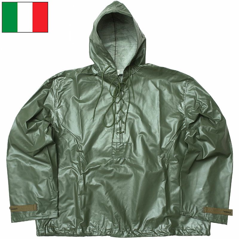 60%OFF！□イタリア軍 ウェットウェザー パーカー オリーブ デッド