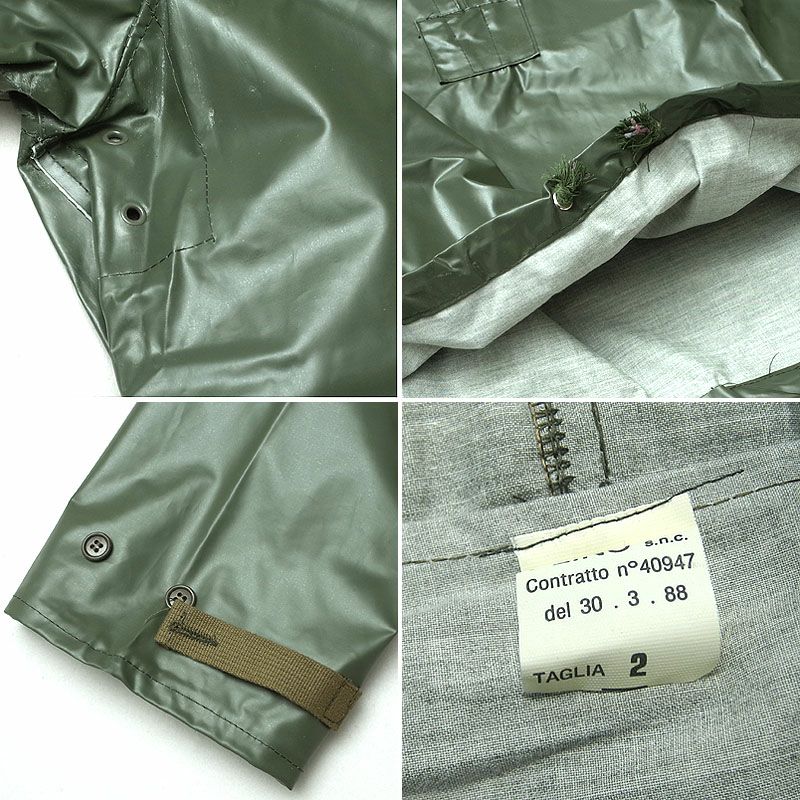 60%OFF！□イタリア軍 ウェットウェザー パーカー オリーブ デッド