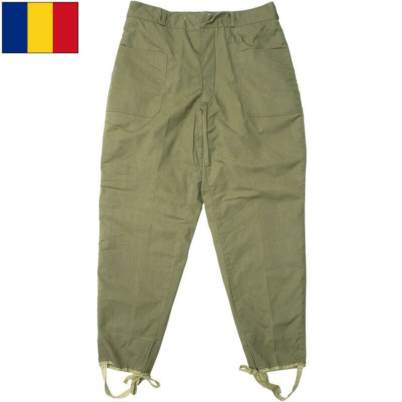 ロシア軍 実物 冬用保温下着セット 40%OFF！□ルーマニア軍 ライディングパンツ ウィンター 裏起毛 デッド