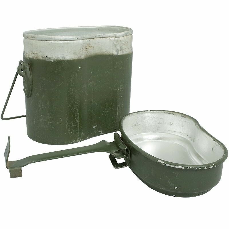 60%OFF！□ルーマニア軍 アルミ飯盒 オリーブ デッドストック EE676NN