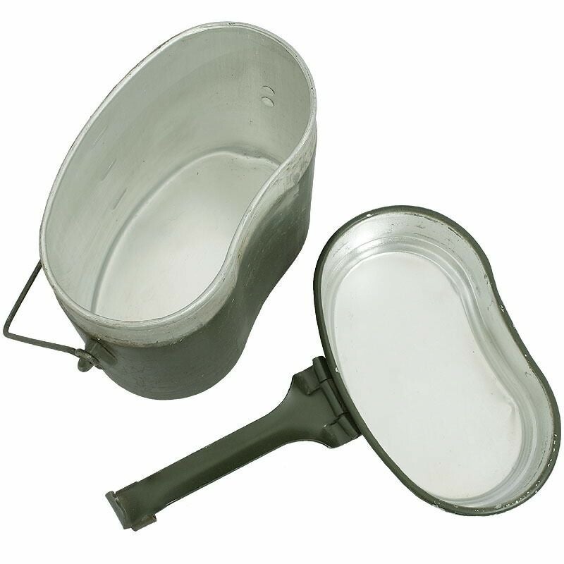 60%OFF！□ルーマニア軍 アルミ飯盒 オリーブ デッドストック EE676NN