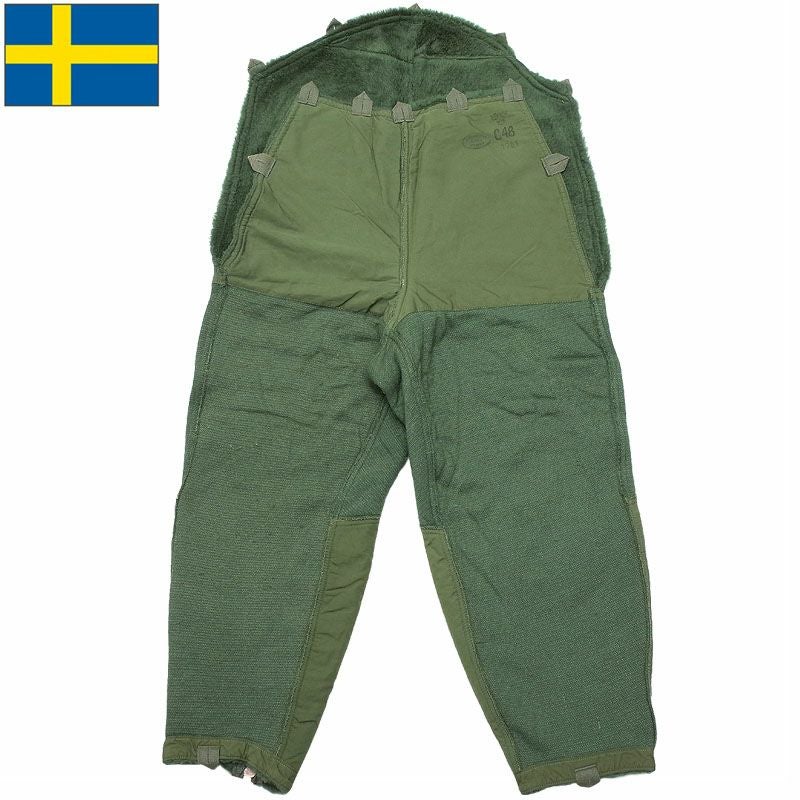 70年代 スウェーデン軍　ボアライナー　ユーロ　ビンテージ　LLBEAN GAP スウェーデン軍 モーターサイクル パンツライナー USED PP345UN 男性